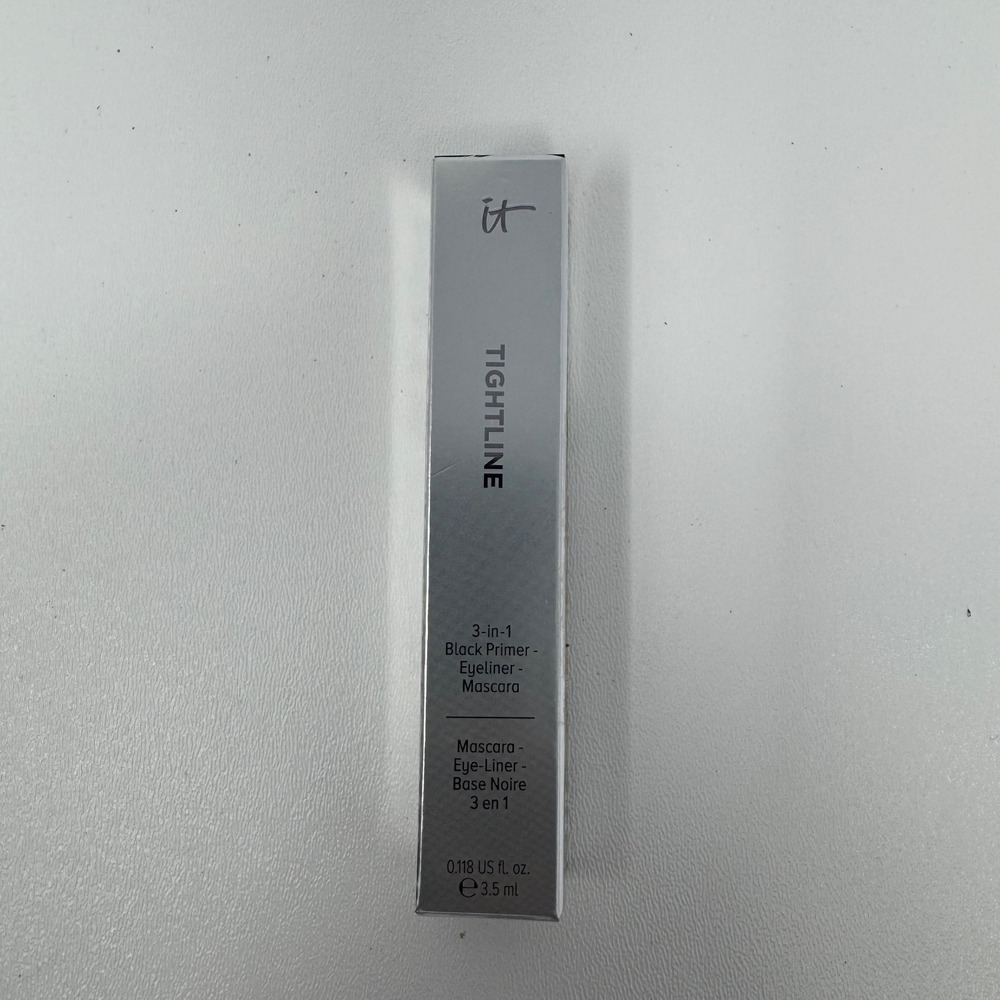 IT Cosmetics Tightline‎ 3-in-1 Black Primer Eyeliner Mascara 0.118 oz New in Box